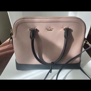 Tan and Black Kate Spade bag.